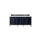 James Martin Vanities Brittany 72in Double Vanity, Victory Blue w/ 3 CM Ethereal Noctis Quartz Top 650-V72-VBL-3ENC - alternate 1